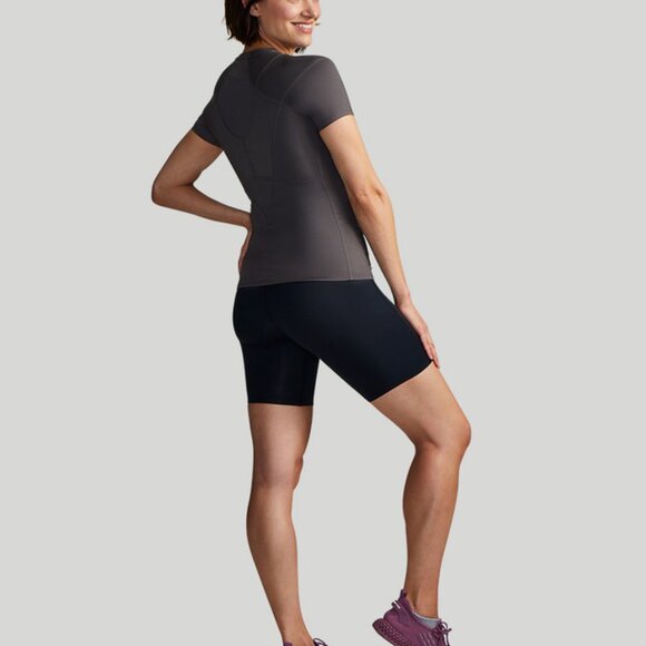 TOMMIE COPPER Slate Gray Fitted Short Sleeve T-Shirt Compression - Picture 5 of 9